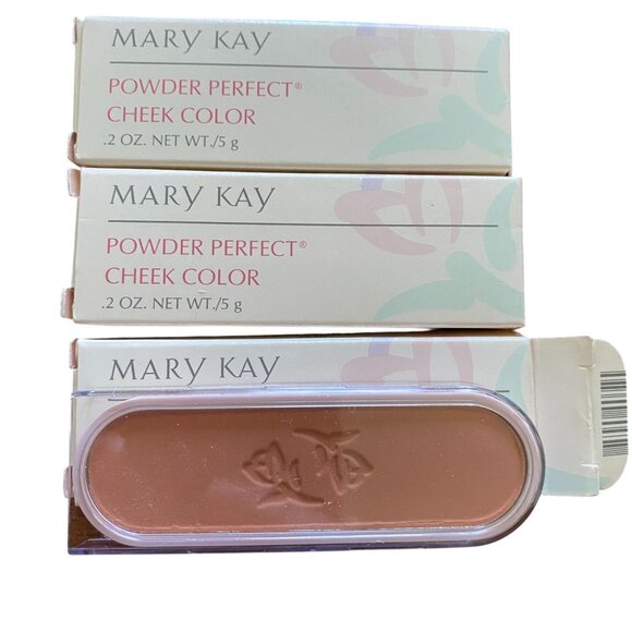 Mary Kay Powder Perfect Cheek Color Honey Wheat 2248 NIB 3 boxes Discontinued - Picture 1 of 7